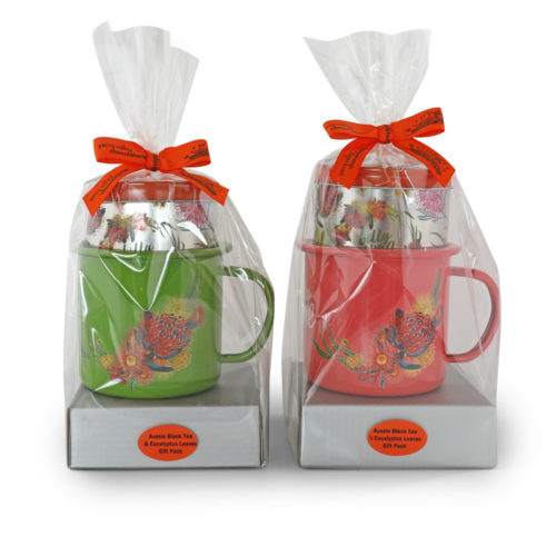 Billy Time | Aussie Black Tea & Eucalyptus Leaves | Enamel Mug Gift Pack