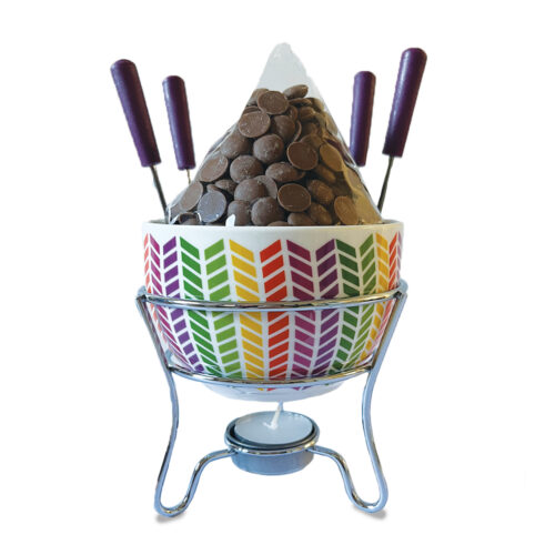 Junior Fondue Set Geo Stripe | 250g