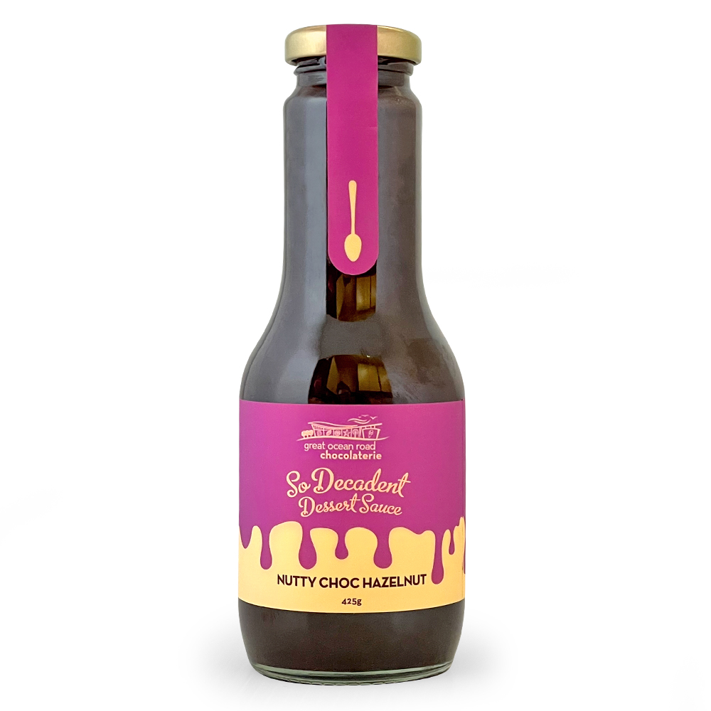 So Decadent Dessert Sauce | Nutty Choc Hazelnut 425g - Great Ocean Road ...