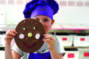 chocolate making christmas baubles at great ocean road chocolaterie