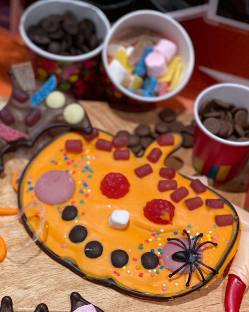 heaps of things to do at Great Ocean Roads Chocolaterie this Halloween with our Chocolate pumpkin decorating.